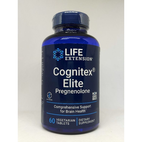 Life Extension Cognitex® Elite Pregnenolone 60 เม็ดอัด  : เพิ่มประสิทธิภาพของทำงานของสมอง