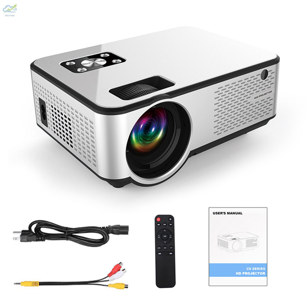 Aa C9 Led Mini Projector 1280X720 P Full Hd โปรเจคเตอร์โฮมเธียเตอร์ ...