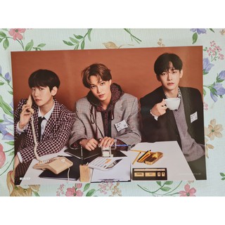 [พร้อมส่ง] โปสเตอร์ A4 ไค เฉิน แบคฮยอน Kai Chen Baekhyun ปฏิทิน EXO 2021 Seasons Greetings Mini Poster