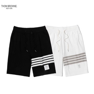 กางเกงขาสั้นลําลอง ผ้าฝ้าย พิมพ์ลาย Thom Browne แฟชั่นสําหรับผู้ชาย และผู้หญิง