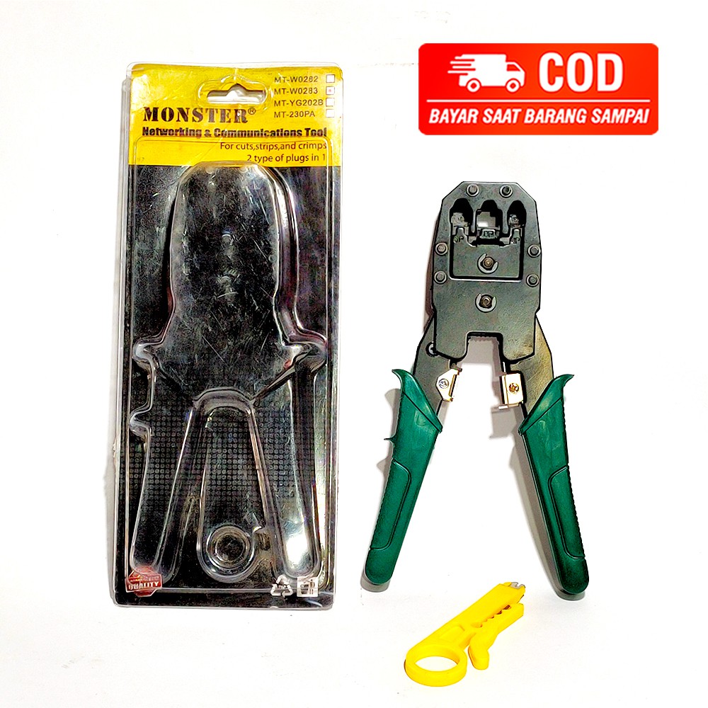 TELEPHONE สาย LAN TERMINAL PLIERS / CRIMPER PLIERS SET / เครื่องมือหมุน