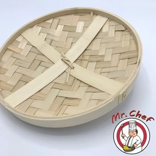 Mr.Chef [พร้อมส่ง] เข่งติ่มซำ สไตล์ฮ่องกง ขนาดใหญ่พิเศษ 10 12 16 นิ้ว เข่งปลาทู เข่งนึ่งปลา เข่งไม้ไผ่ ผลิตจากไม้ไผ่
