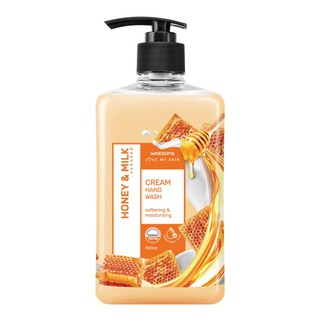 Watsons Honey &amp; Milk Scented Cream Hand Wash วัตสัน ฮันนี่ แอนด์ มิลค์ เซ็นทิด ครีม แฮนด์ วอช 500มล.