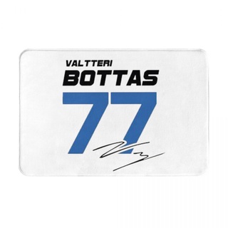 พร้อมส่ง พรมเช็ดเท้า ผ้าสักหลาด กันลื่น ลายโลโก้ Valtteri Bottas (1) 16x24 นิ้ว สําหรับห้องน้ํา