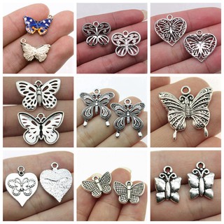 CHARMS ปีกผีเสื้อสําหรับทําเครื่องประดับแฮนด์เมด Diy .