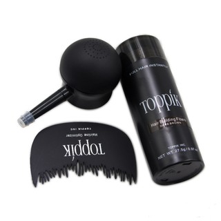 3in1Toppik Hair Fiber +หัวพ่นtoppik +หวีtoppik ส่งทุกวัน kerry ชำระปลายทางได้ สินค้าผลิตใหม่ ขนาด 27.5กรัม #Easyit2u