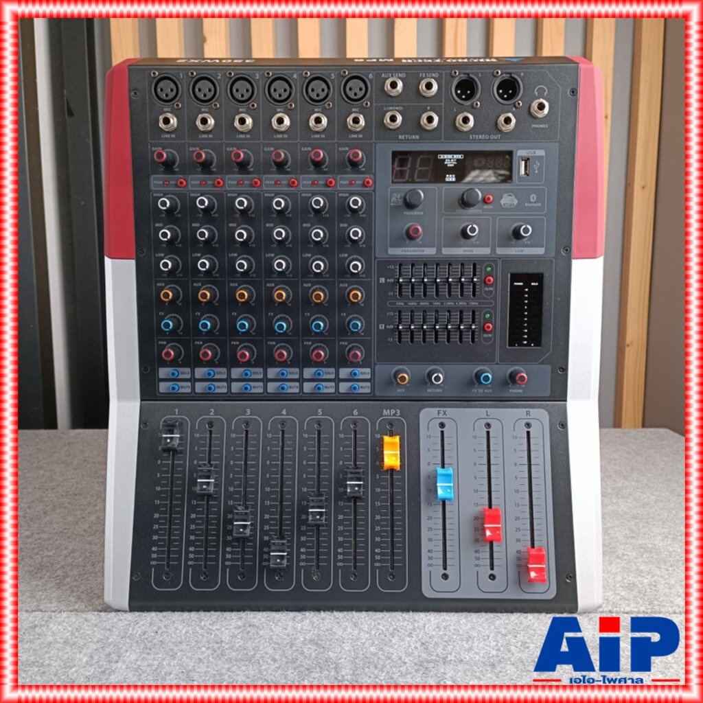 MICROTECH MP-6 powermixer เพาเวอร์มิกเซอร์ 6 ช่อง เอฟเฟคแท้ 99 โปรแกรม ไมโครเทค MICROTECH MICRO TECH
