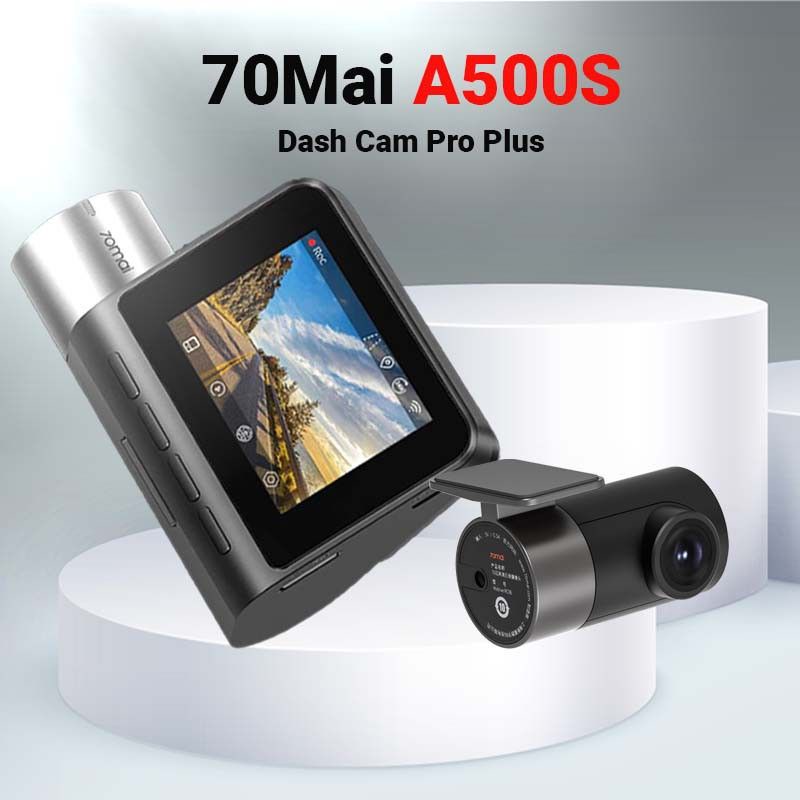 70Mai Dash Cam Pro Plus A500S+RC06 Setกล้องหน้า+กล้องหลังรถยนต์