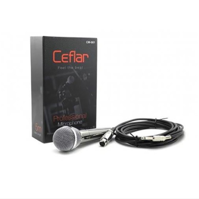 Ceflar Microphone ไมค์โครโฟน รุ่น CM-001 - (สีดำ)