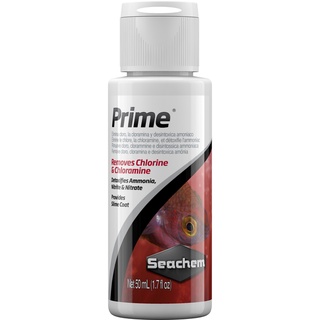 Prime® Conditioner น้ำยาสูตรเข้มข้นสำหรับขจัดคลอรีนคลอรามีนแอมโมเนียไนไตรท์และไนเตรต ได้ทั้งน้ำจืดและน้ำเค็ม