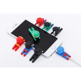 【ส่งจากไทย】Cable Bite ที่กันสายหัก ลายการ์ตูน cable protector สำหรับ สายชาร์จ สำหรับiPhone/Android/Type-C
