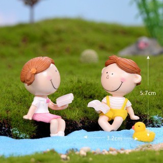 ตุ๊กตาจิ๋ว ตุ๊ตาคู่รักตกแต่งสวนถาด แต่งสวนจิ๋ว แต่งเค้กแต่งบ้าน DIYได้ด้วยตัวคุณเอง*ราคาต่อคู่