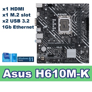 Mainboard LGA1700 Asus PRIME H610M-K D4 เมนบอร์ด