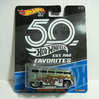 รถเหล็ก Hot wheels VOLKSWAGEN T1 drag Bus ครบรอบ 50 ปี (lb005)