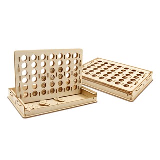 &gt;พร้อมส่ง&lt;&lt; เกมส์จิ๊กซอว์ไม้ [JIGZLE Wooden Puzzle] Four - in - a - row