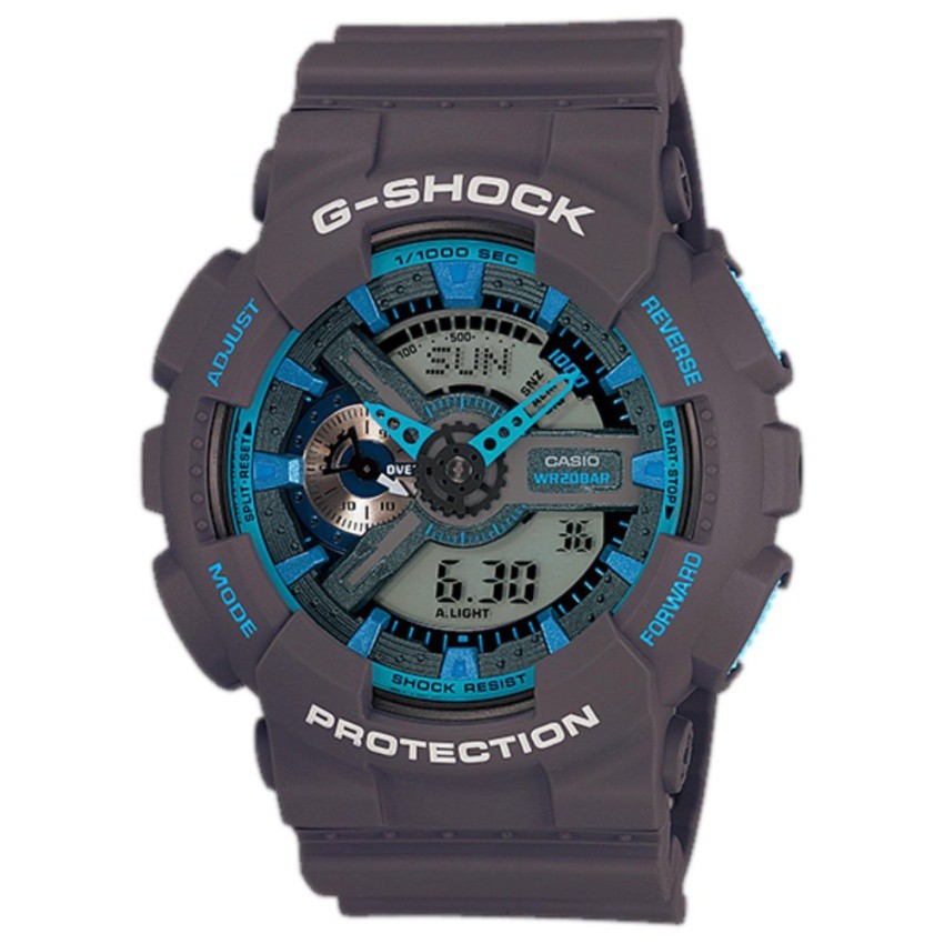 Casio G-shock สีเทาเข้ม ประกันเซ็นทรัล GA-110TS-8A2