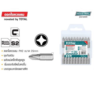 ดอกไขควงลม PH2 ขนาด 25mm TOTAL รหัส TAC16PH213