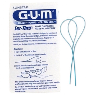 ห่วงนำไหมขัดฟัน ตัวนำร่องไหมขัดฟัน กัม 5 ชิ้น Gum Floss Threaders