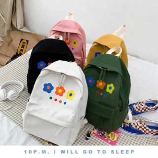 ทักแชทก่อนสั่ง 🕙 กระเป๋าเป้ลายดอก (Tap Tap backpack)