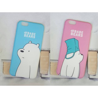 เคสนิ่ม IMD ผิวด้าน งานดี ลายหมีbe bare bear i6/6+/7/7+8/8+/X