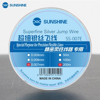 ลวดจั้มพ์ สีเงิน 0.007 มม. SUNSHINE SS-007E สําหรับซ่อมแซมโทรศัพท์มือถือ