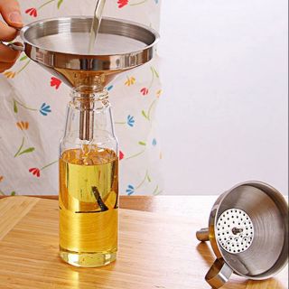 KITCHENWARE_NUMBER1 กรวยกรองน้ำสแตนเลส พร้อมไส้กรอง