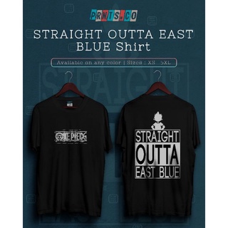 เสื้อยืด♛ผู้ชาย F.STRAIGHT OUTTA EAST BLUE ONE PIECE เสื้อยืด TSHIRT INSPIRED สําหรับผู้ชาย/เสื ~Oe