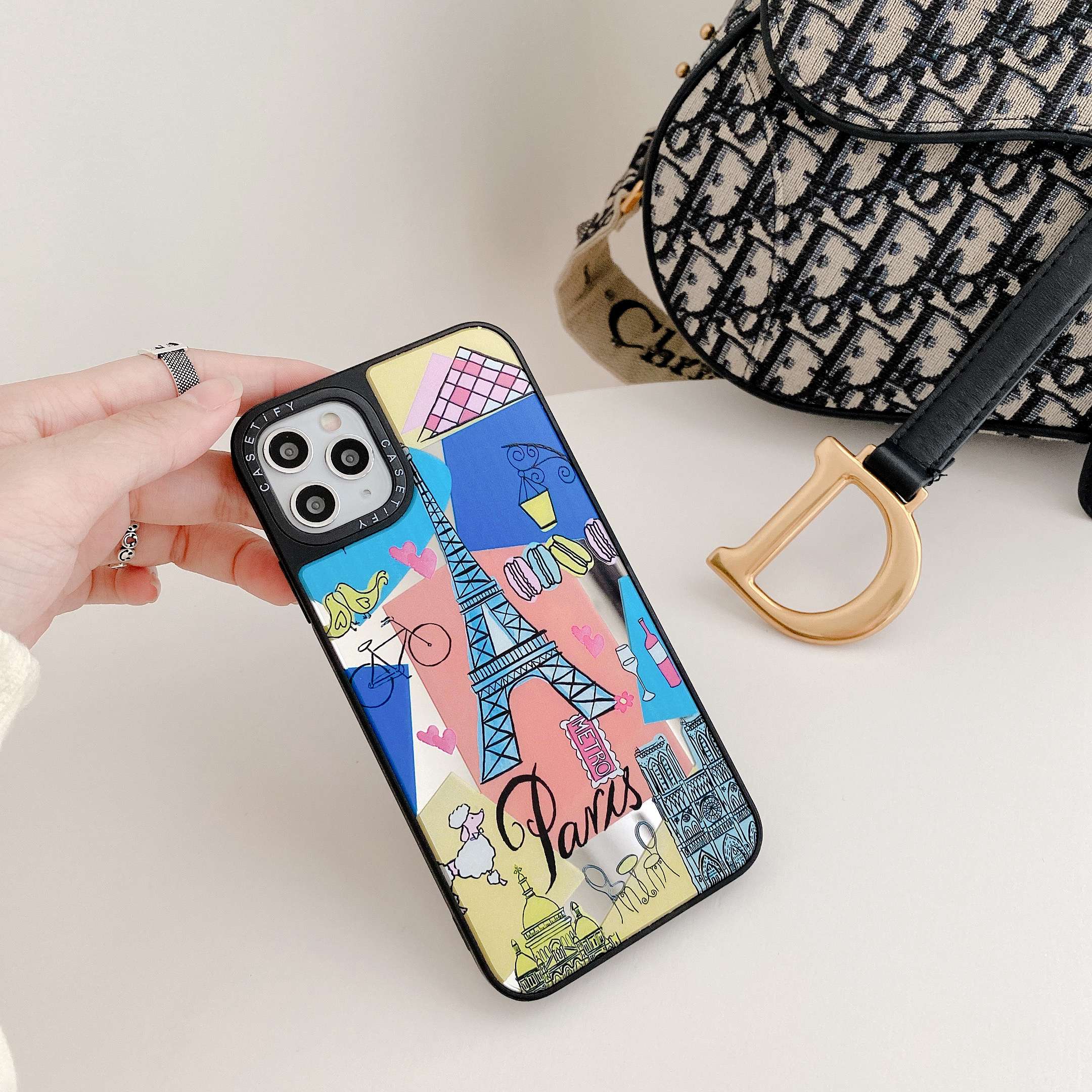 【Luxury + Mirror casetify 】ซองมือถือ case iphone 12 pro max casetify