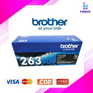 Brother TN-263 BK Black ตลับหมึกโทนเนอร์ สีดำ ของแท้