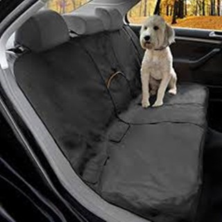 เบาะรองกันเปื้อนในรถสำหรับสุนัขและแมว pet seat cover เบาะสุนัขในรถ -ขนาด 144x144 cm สีดำพื้นเรียบ