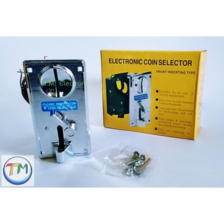 อะไหล่เครื่องซักผ้า สล๊อตหยอดเหรียญ กล่องหยอดเหรียญเครื่องซักผ้า ELECTRONI COIN SELECTOR M.01