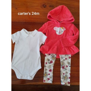 ชุดเซตเด็กแบรนด์ carters แท้ มือ 2 ของลูกแม่ค้าเองคะ มี 3 ชิ้น