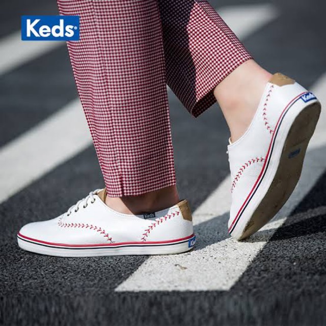 keds champion pennant leather