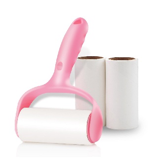 ลูกกลิ้งกำจัดขน เก็บขนและฝุ่น ลูกกลิ้งทำความสะอาด สีชมพู ลูกกลิ้งเก็บฝุ่น ลูกกลิ้งเก็บขน ม้วนกาวรีฟิล ม้วนกาว ลูกกลิ้ง - รูปที่ 3