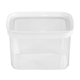 ว๊าว🍟 กล่องอาหารเหลี่ยม LOC-TITE ไซส์ M 1.1 ลิตร สีขาว ภาชนะใส่อาหาร RECTANGULAR FOOD CONTAINER LOC-TITE M 1.1L WHITE