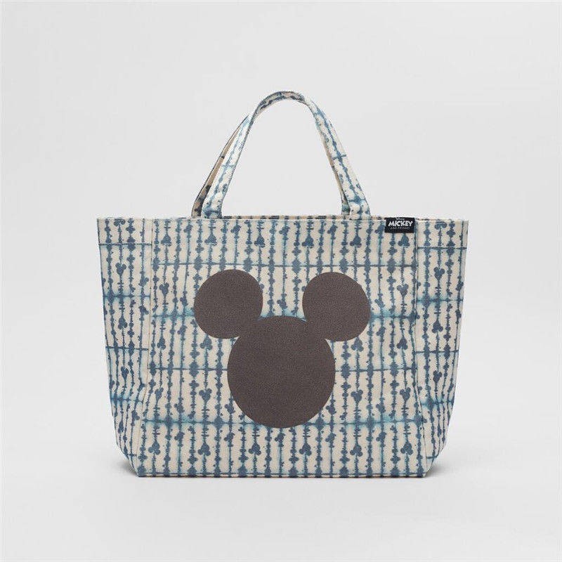 กระเป๋าผ้าแคนวาส*กระเป๋าผ้าแคนวาสใบใหญ่* ZARA กระเป๋าใหม่ผู้หญิง Disney Mickey Mouse Canvas BAG พิมพ