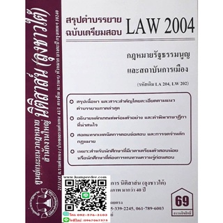 สรุปคำบรรยาย LAW 2004 (LA 204) กฎหมายรัฐธรรมนูญและสถาบันการเมือง(ลุงชาวใต้)