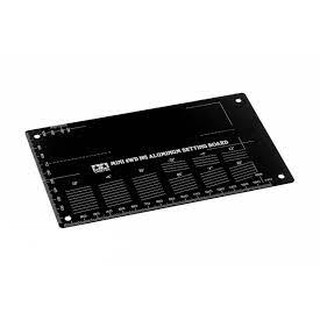 Tamiya 95507 – Mini 4WD HG Aluminum Setting Board (Black)