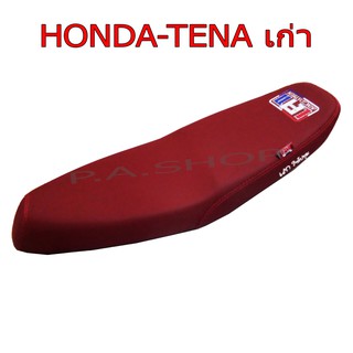 NEW เบาะแต่ง เบาะปาด เบาะรถมอเตอร์ไซด์สำหรับ HONDA-TENA เก่า หนังด้าน ด้ายแดง สีแดง งานเสก