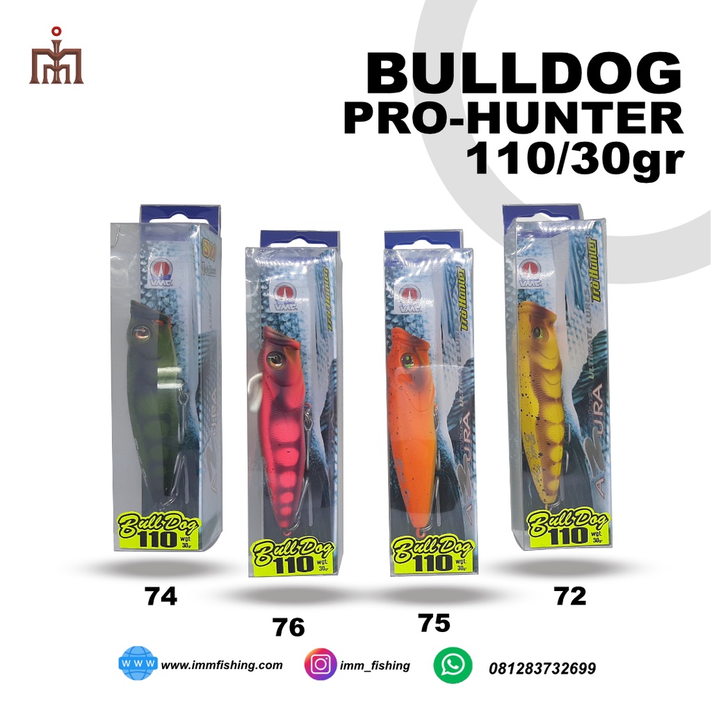ปลา PRO HUNTER AZURA BULLDOG 110/30GR