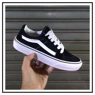 Vans SK8 LOW BLACK WHITE (พรีเมี่ยม) / รองเท้า UNISEX