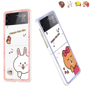 สําหรับ Samsung Galaxy Z Flip 3 เคส บาง ทันสมัย การ์ตูน เคสป้องกัน