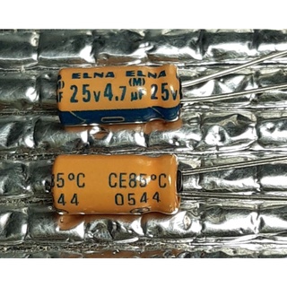 Elna RLB 4.7uf 25v (ราคา10ตัว) Capacitor ตัวเก็บประจุ คาปาซิเตอร์