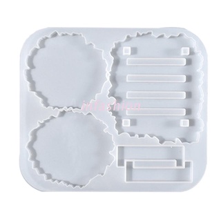 INF Coaster with Storage Rack Mold Silicone Jewelry Tray Epoxy Resin Casting Mold