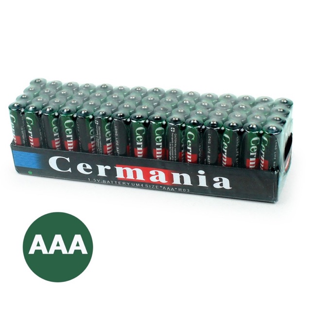 ถูกสุด!! ถ่าน 3A AAA Germania AAA 3A (1 แพ็ค 60 ชิ้น) ถ่าน แบตเตอรี่ ถ่านทดลอง ของเล่น ถ่าน Cermania