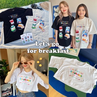 ฟรีโปสการ์ด natchakloset | เสื้อยืดสกรีนลาย เสื้อปักลาย Let’s go for breakfast 🍞🥛