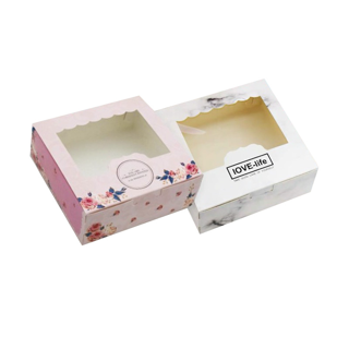 กล่องใส่ขนม(แพ็ค10ชิ้น)กล่องใส่ขนมเค้ก กล่องกระดาษใส่ขนม กล่องจัดเบรค กล่องเค้ก กล่องเค้กโบราณ กล่องเบเกอรี่กล่องบราวนี่