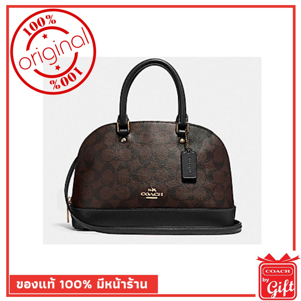 กระเป๋า Coach แท้ รุ่นF27583 Black/Brown Mini 10'' กระเป๋า Coach พร้อมส่ง การันตีของแท้ โดย Coach By