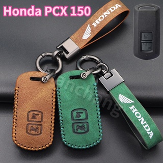 ขายดี เคสกุญแจรถจักรยานยนต์ แบบหนัง 2 ปุ่ม อุปกรณ์เสริม สําหรับ Honda X Adv Sh 300 150 125 Forza 300 125 pcx150 125 pcx150