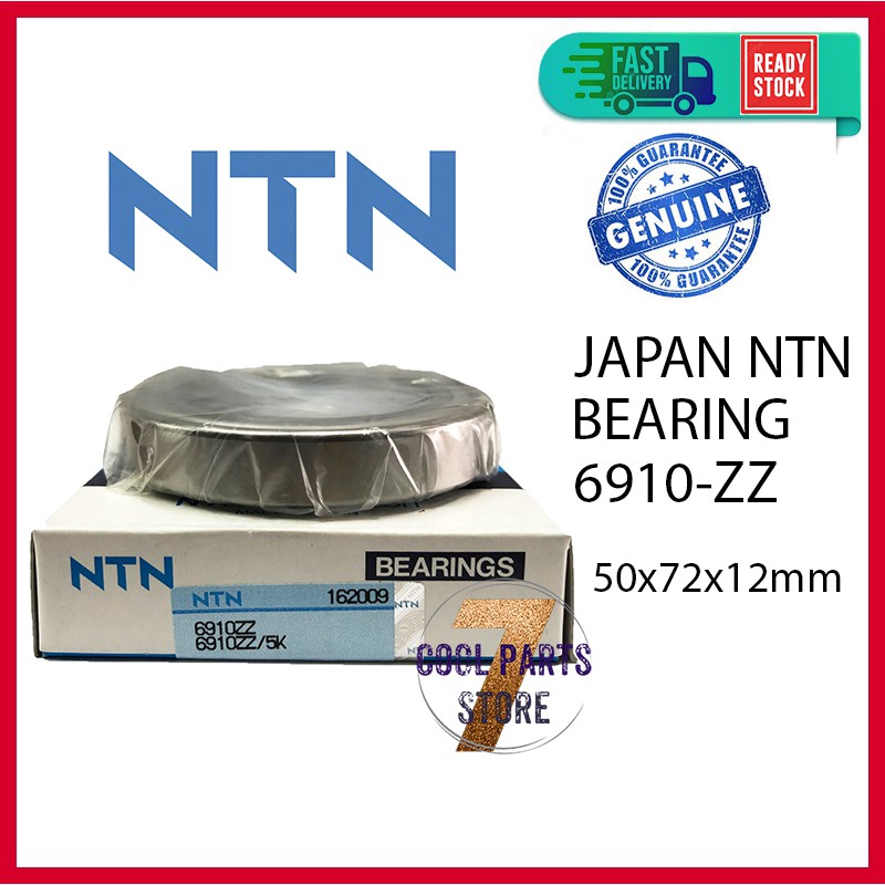 6910 ZZ NTN Japan Bearing 6910-ZZ (50 X 72 X 12mm)